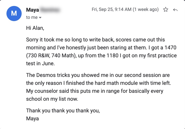 Message from Maya