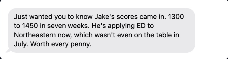 Message from Parent of Jake